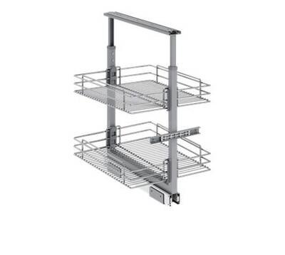 1101-C Teleskopik Kiler 2 Sepet 60*80*30 Krom - 2