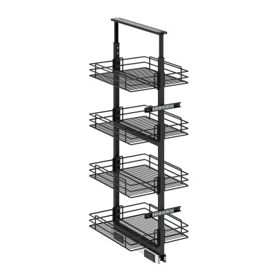 S-1123-Teleskopik Kiler 4 Sepet 125*140*50cm. Antrasit - 1