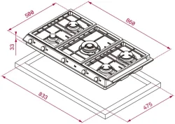 112610038 EX 90.1 5Göz (1Wok)Al DR CI NTB E4 çelik Ocak Teka - 2