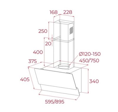 112940007 Teka ATV 60 PRO ST Ankastre Davlumbaz GRİ CHEF 4 - 3