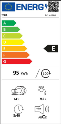 Teka DFI 46700 Tam Ankastre Bulaşık Makinesi - 11