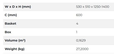 Starax 1222-A İkizler Kiler 125-140 60cm Antrasit - 3