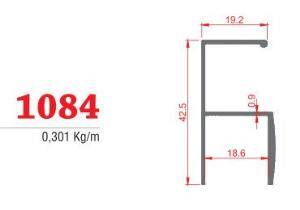 1349 ALD1 Boy Kulp Profil İnox 2,5m. - 2