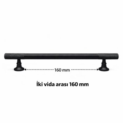 135 160mm Mat Siyah Kulp - 2