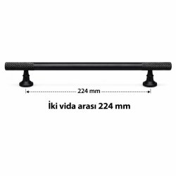 135 224mm Mat Siyah Kulp - 2