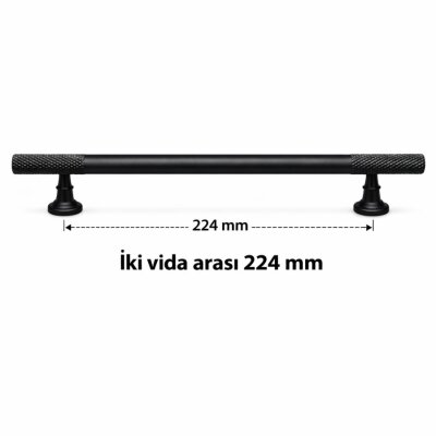 135 224mm Mat Siyah Kulp - 2