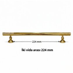 135 224mm Titanyum altın Kulp - 2