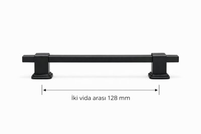 136 128mm Mat Siyah Kulp - 2