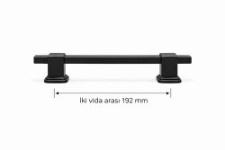136 192mm Mat Siyah Kulp - 2