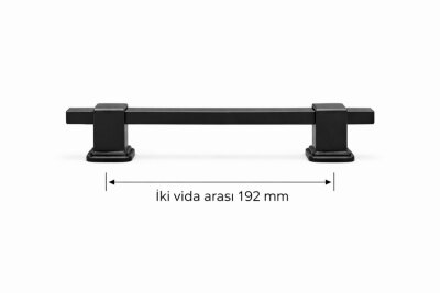136 192mm Mat Siyah Kulp - 2
