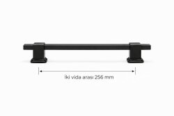 136 256mm Mat siyah Kulp - 2