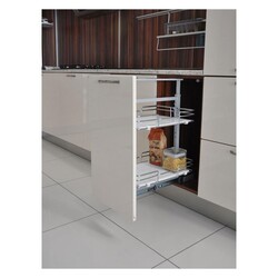 Starax S-1501-C 60*80*30cm Teleskopik Kiler Ahşap Tab.Sepetli - Starax