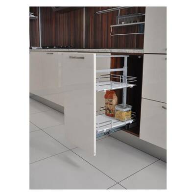 Starax S-1501-C 60*80*30cm Teleskopik Kiler Ahşap Tab.Sepetli - 1
