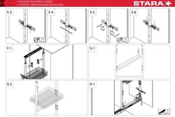 Starax S-1501-C 60*80*30cm Teleskopik Kiler Ahşap Tab.Sepetli - 4