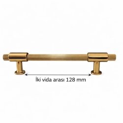 159 128mm Titanyum Altın Kulp - 2