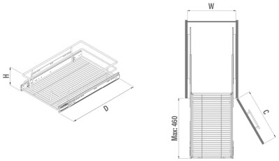 Starax 2010- Bağımsız Teleskopik Raylı Çekmece 50cm. - 3