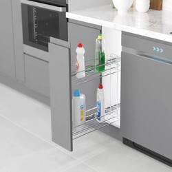 Starax S-2213-C Yandan Raylı Deterjanlık (Orta-Orta) 16cm. - Starax