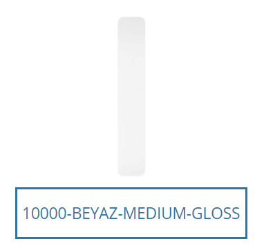 22mm*0,80mm LED Parlak DESENSİZ PVC BEYAZ - 1