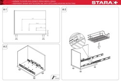 2307- Ahşap Tablalı Bağsız Tls.Raylı Çek.35cm Fren - 4