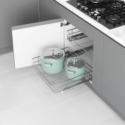 Starax S-2335-C Bağımsız Çift Açılım Tandem Raylı Çekmece 55cm - 1