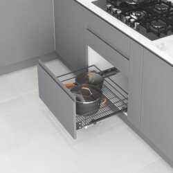 Starax 2346- Kapağa Monte Çift Açılım Tandem Raylı Çekmece 60 - Starax