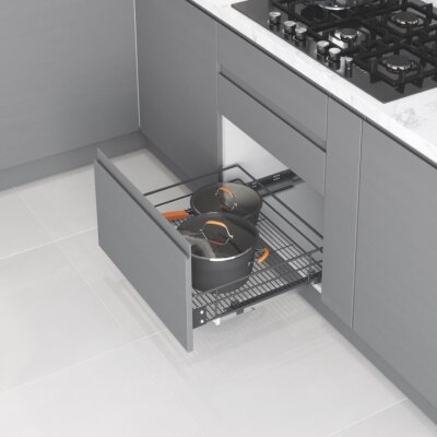 Starax 2346- Kapağa Monte Çift Açılım Tandem Raylı Çekmece 60 - 1