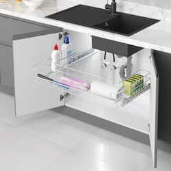 Starax 2351-Bağ.Evye Altı Çift Açılım Tandem Raylı Çekmece 80 - Starax