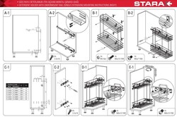Starax S-2423-C Tandem Blum Raylı Deterjanlık Tek Açılım Sağ 20cm - 4