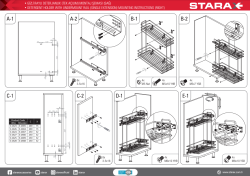 Starax S-2424-C Gizli Raylı Deterjanlık (Tek Açılım) TeL 203 x 475 x 495 - 4