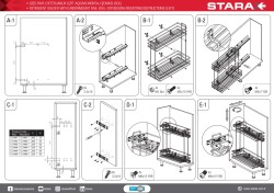 Starax S-2441-C Tandem Gizli Raylı (Çift Açılım) Deterjanlık 20cm Sol - 4