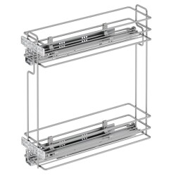 Starax S-2441-C Tandem Gizli Raylı (Çift Açılım) Deterjanlık 20cm Sol - Starax