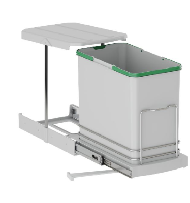 Starax S-2571-G Teleskopik Raylı Pls.Gövde Çöp Kovası Starax 24lt - 2