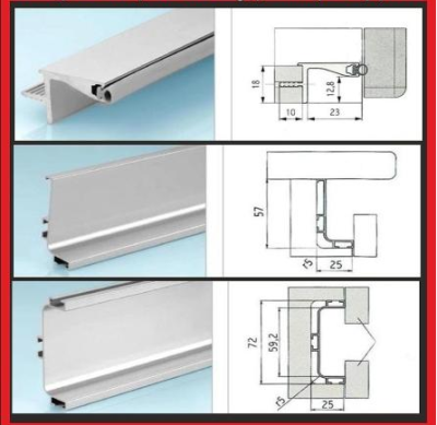 2648 GOLA GİZLİ KULP ALMET U PROFİL 3 M PARLAK - 3