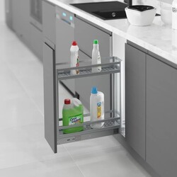 S-2802-A Alttan Tls.Raylı Alm.Deterjanlık 20cm. antrasit - Starax