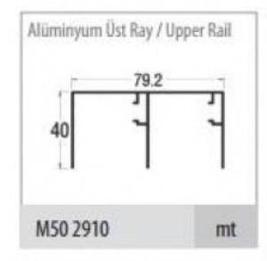  2960-Alm Delikli Ray Profili 3mt -SRG 110 - 2