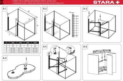 S-3013-C Kapağa Monte Körköşe Mekanizması sol - 4