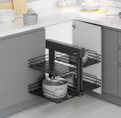 Starax S-3069-A Ahşap Tablalı Bağımsız Körköşe Mekanizma 50 cm Antrasit - 1