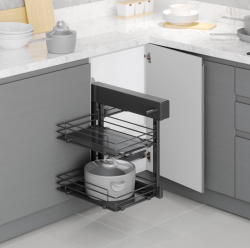 Starax S-3069-A Ahşap Tablalı Bağımsız Körköşe Mekanizma 50 cm Antrasit - 4