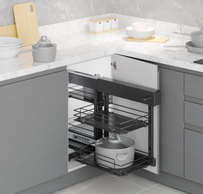 Starax S-3069-A Ahşap Tablalı Bağımsız Körköşe Mekanizma 50 cm Antrasit - 2