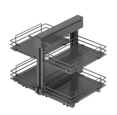 Starax S-3069-A Ahşap Tablalı Bağımsız Körköşe Mekanizma 50 cm Antrasit - 5