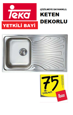 40109217 Teka Nerissa 50 B Mikroketen Dekorlu Evye 50x86cm Sağ(R) - 1