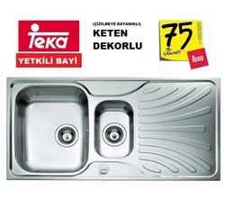 Teka Nerissa 60 B Mikroketen Dekorlu Eviye 100x50cm Sağ(R) - Teka