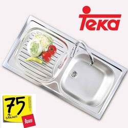 40132022 Teka EBM 45 Paslanmaz Çelik Evye Sol (L) - 3