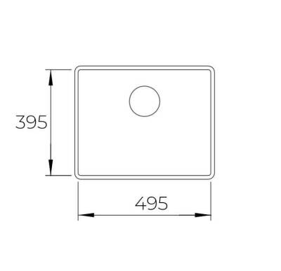 440032 QUARSTONE GLORY 50 U Antrasit Evye 49,5x40cm / Tezgah altı - 3