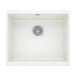 440034 QUARSTONE GLORY 50 U Beyaz Granit Evye 49,5x40cm / Tezgah altı - QUARSTONE