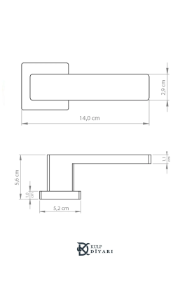 477-03 Mat Titan Erkul Sumru ODA Kapı Kolu - 2