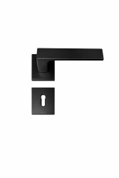 478-03 Mat Siyah Erkul Paytak Oda Kapı Kolu ROZETLİ - ERKUL