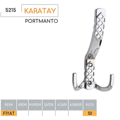 5215-Karatay Portmanto Krom - 1