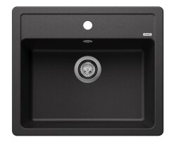 523332 Blanco Legra 6 Tezgah Üstü 1 Gözlü Damlalıksız Granit ANTRASİT Evye 58,5x50cm - 