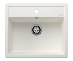  523334 Blanco Legra 6 Tezgah Üstü 1 Gözlü Damlalıksız Granit BEYAZ Evye 58,5x50cm - 